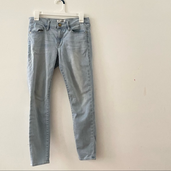 Frame Lennox Le Skinny de Jeanne Crop Denim Jeans Size 27 - Picture 4 of 7